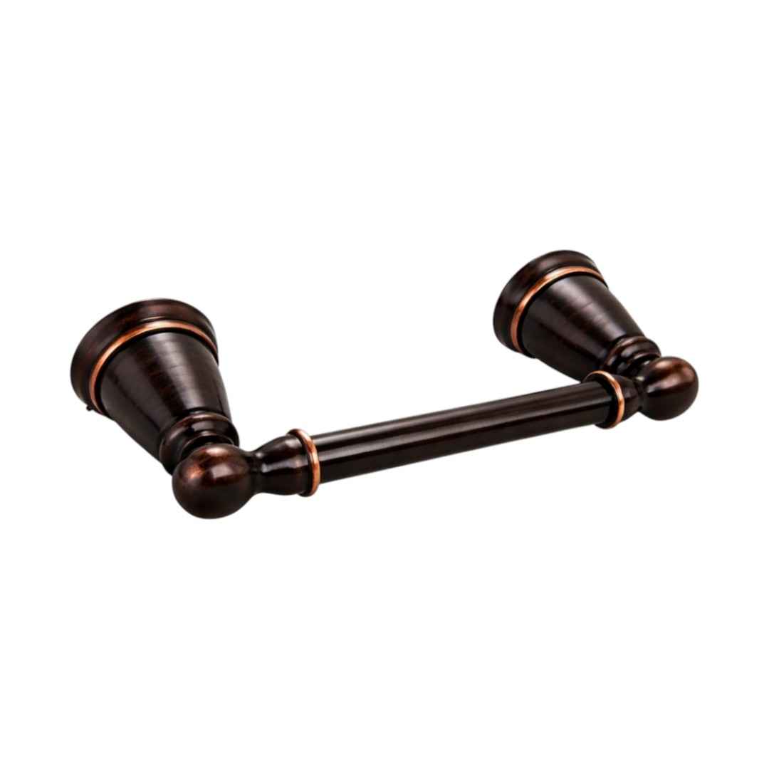 Y2608BRB Wall-Mount Pivoting Double-Post Toilet Paper Holder in Bronze Finish