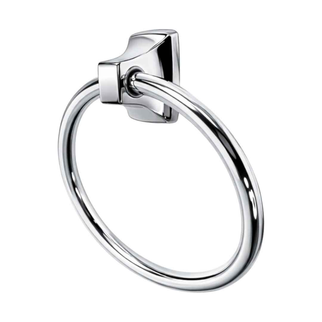 YB0186CH Wall Mounted Towel Ring in Chrome Finish