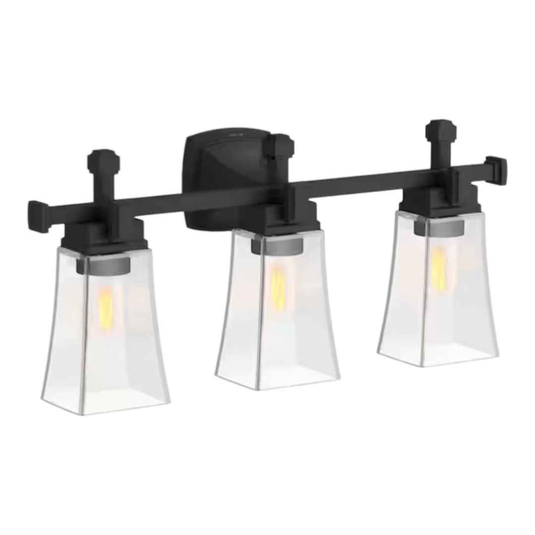 KOHLER 31757-SC03-BLL Riff 3-Light Matte Black Wall Sconce