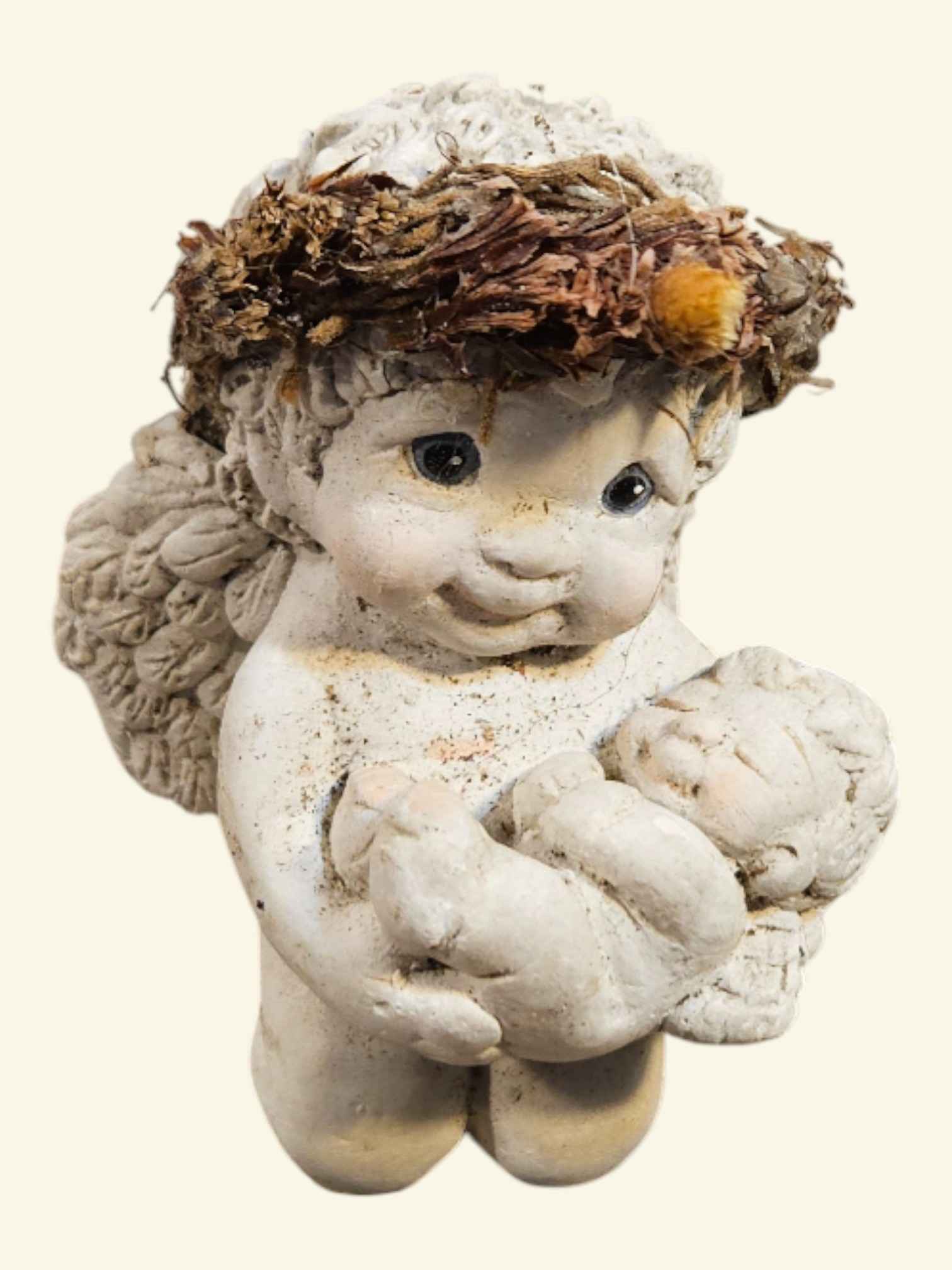Dreamsicles Vintage Collectible Figurine Cherub Holding a Baby — ITEM #3055