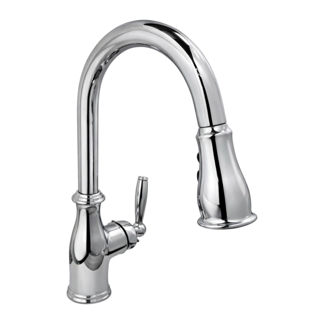 7185c-single-handle-pull-down-sprayer-kitchen-faucet-with-power-boost-in-chrome