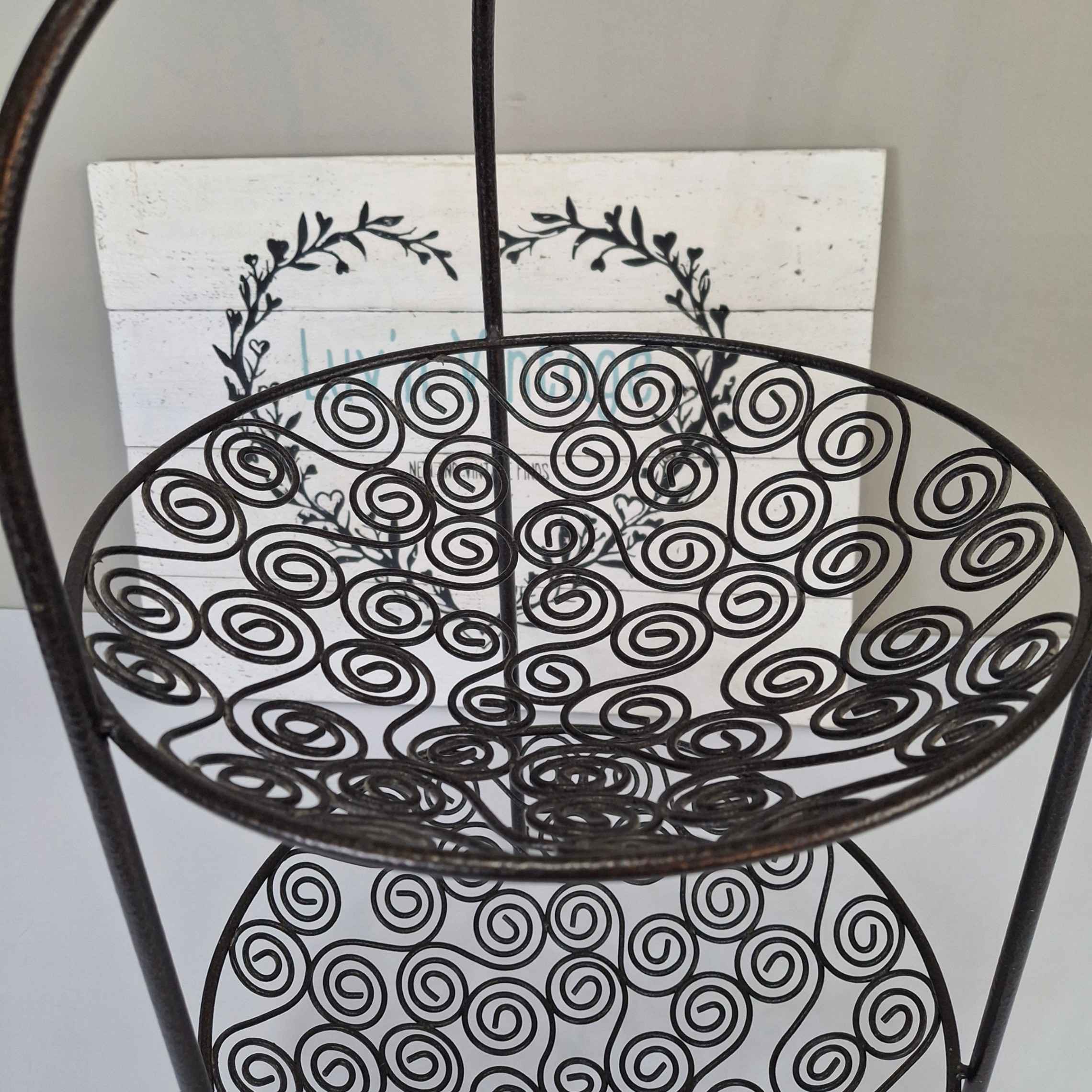 ornate-scroll-two-tier-metal-serving-stand-dessert-fruit-display