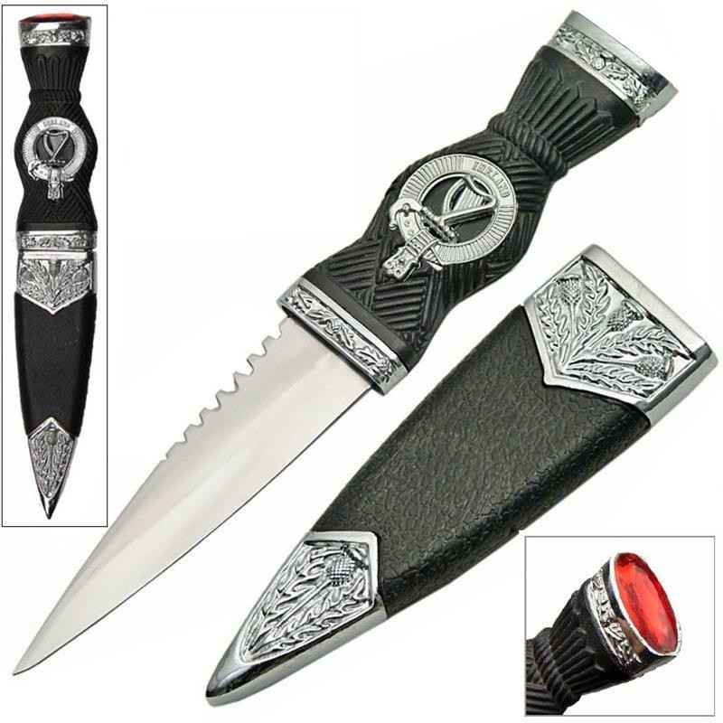 Irish Harp Sgian Dubh Dagger