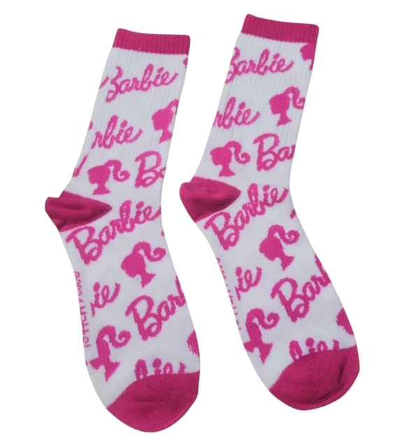 Mattel Barbie Doll Novelty Crew Socks 2-Pack