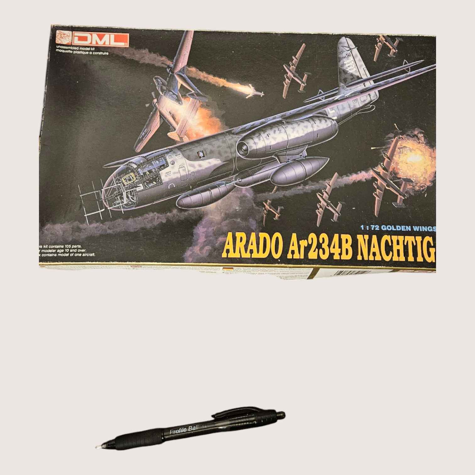 Model Airplane by DMl Arado Ar 734B Nachtigall — ITEM #4044