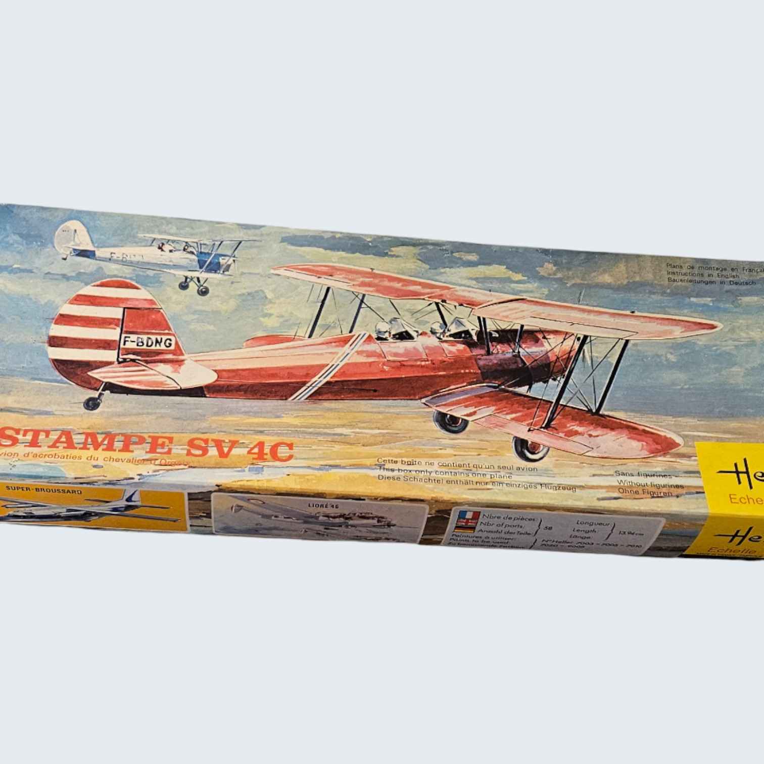 Model Airplane by Heller Stampe SV4C –ITEM #4053