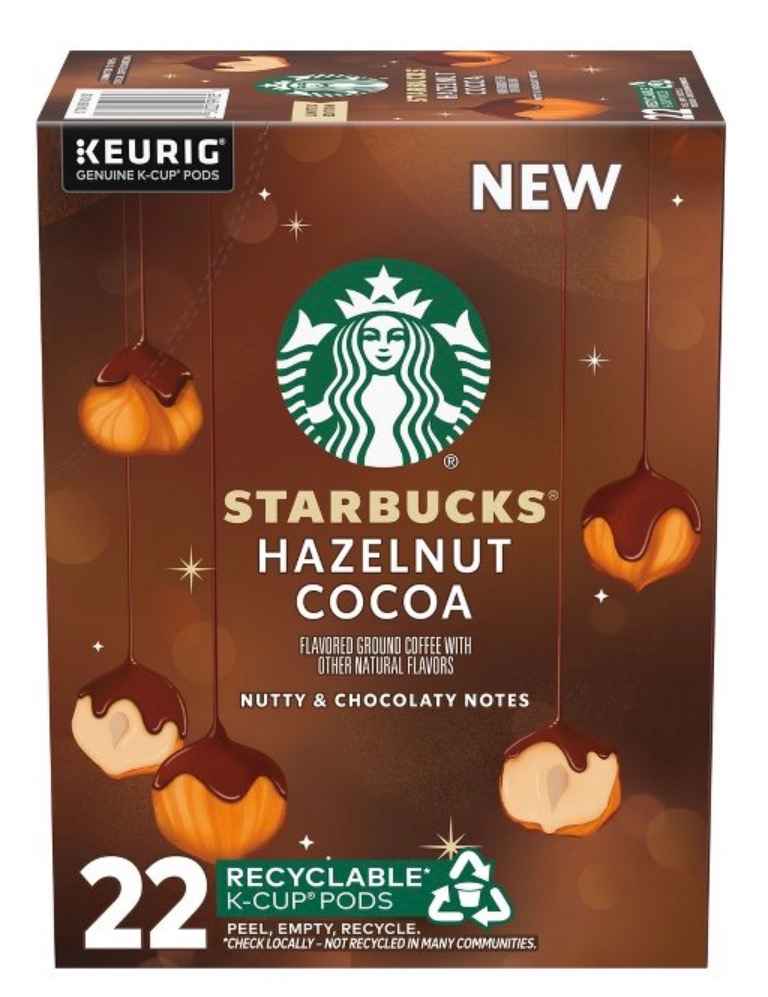 Starbucks Hazelnut Cocoa Ground Coffee K-Cups 22-Pods