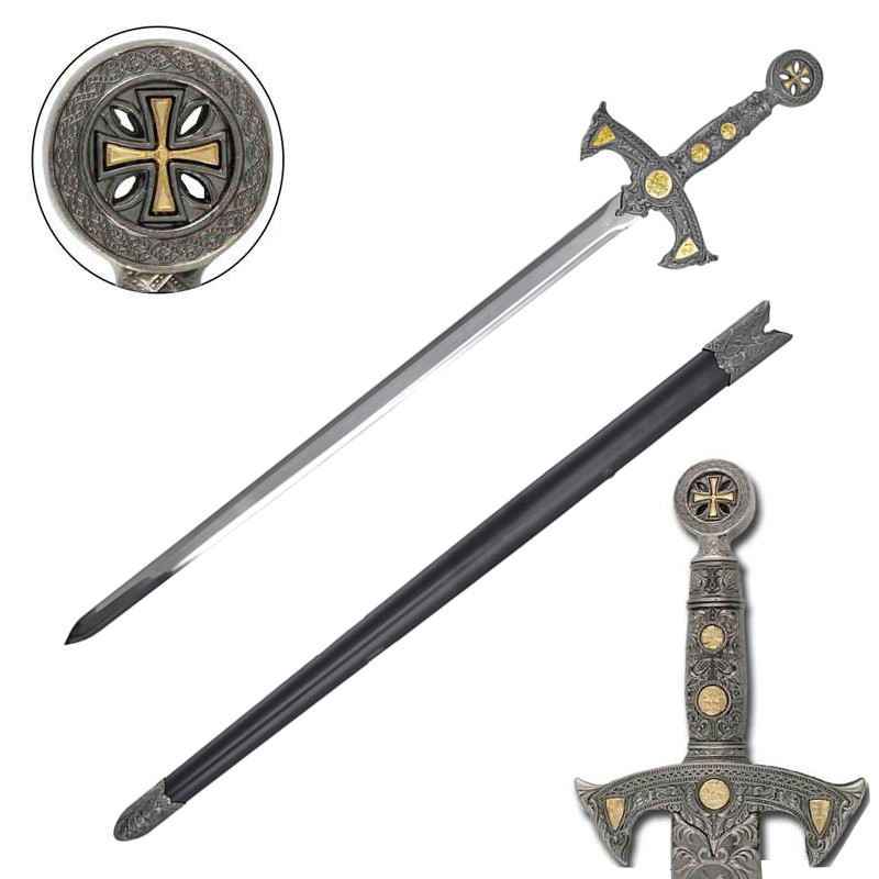 Templar Knight Crusader Sword 12th Century replica