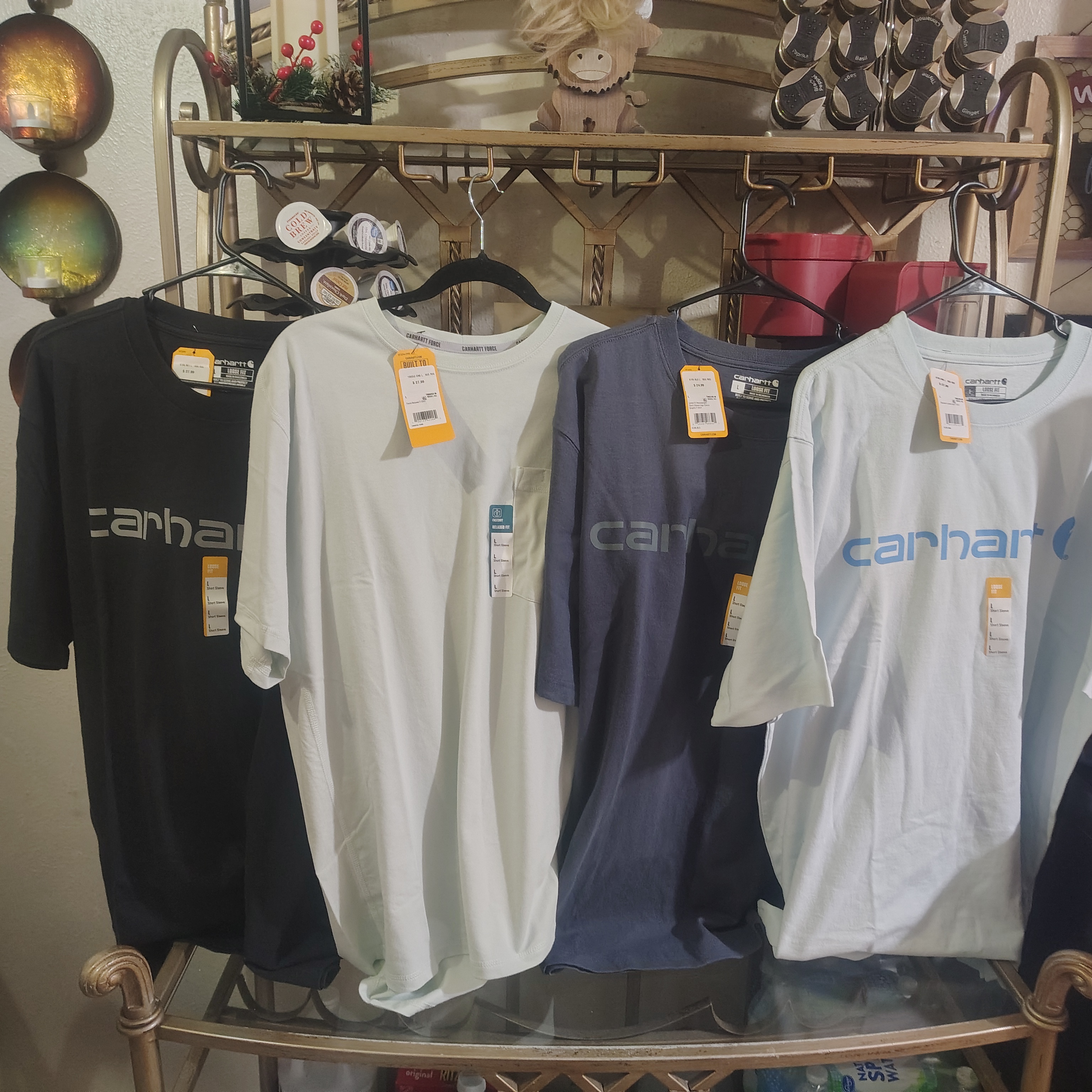4 New Carhartt Force edition Mens LG T-shirts