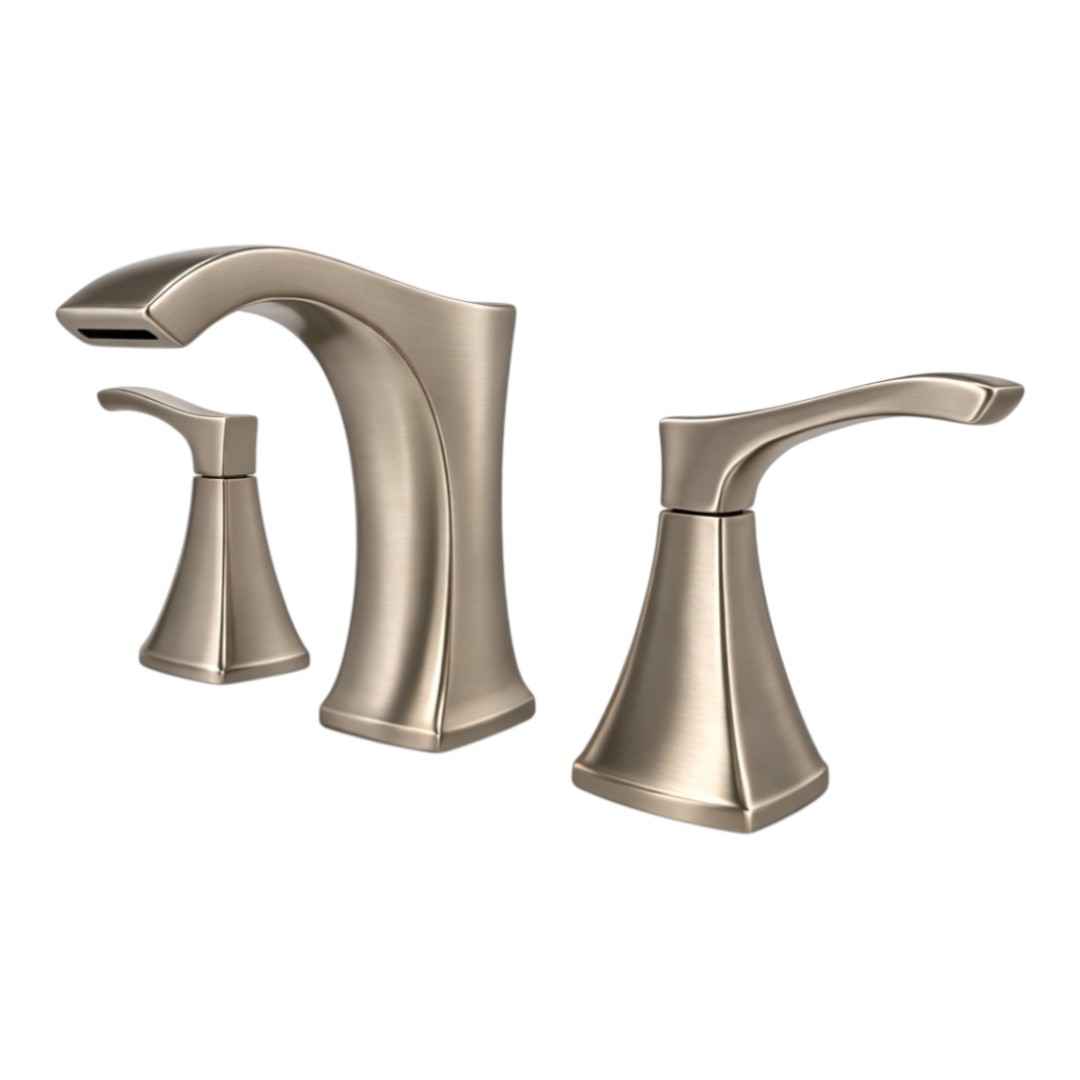LF-049-VNGS 8 in. Widespread 2-Handle Bathroom Faucet in Brushed Nickel