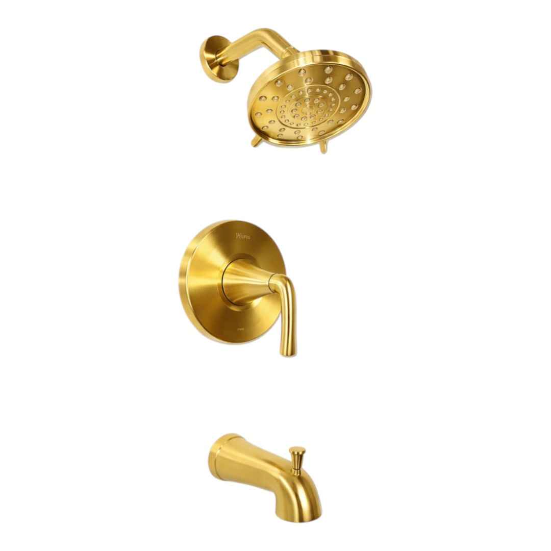 8P8-WS2-LRSBG Single-Handle 3-Spray Tub and Shower Faucet 1.8 Gallons Per Minute in Brushed Gold (Valve Included)