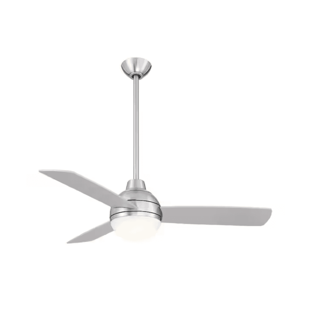 Hampton Bay SW23096 BN Blaketon 46 in. Indoor/Covered Outdoor Brushed Nickel Modern Ceiling Fan with Tunable LED and Remote Control Included