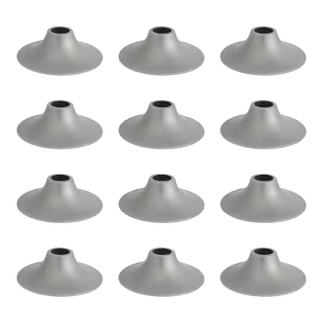 Hampton Bay C7990 6 in. Silver Light Bulb Shade for Outdoor String Lights (12-Pack)
