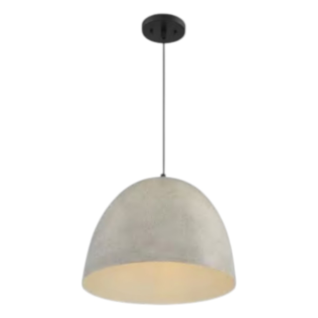 Savoy House M70093CMBK 16 in. W x 12 in. H 1-Light Matte Black Shaded Pendant Light with Metal Shade