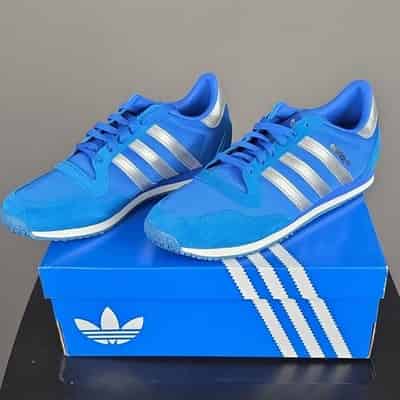 Adidas Galaxy OG Blue Silver Men’s 9.5 New w/ Box Retro Runner