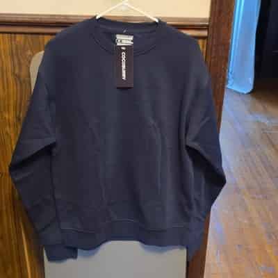 Cocoburry Matching Set Men’s Medium Navy Sweatshirt Shorts NWT