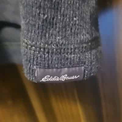 eddie-bauer-gray-1-4-zip-collared-pullover-sweatshirt-knit-size-s