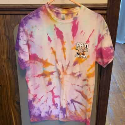 Gildan Tie-Dye Bread Graphic Print Men's Multicolor Cotton T-Shirt