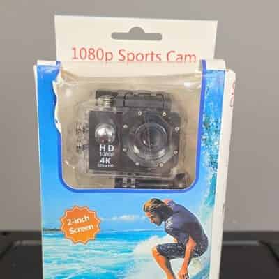 Kogan HD 1080P 4K Ultra HD Waterproof Action Camera Wide Angle 2-inch LCD Black