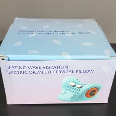 Open Box Neck Massager w Heat&Vibration Cervical Traction Pillow Pain Relief USB