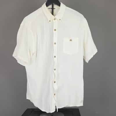 Weatherproof Vintage Air-Tex Men's White Short Sleeve Button-Up Shirt XL