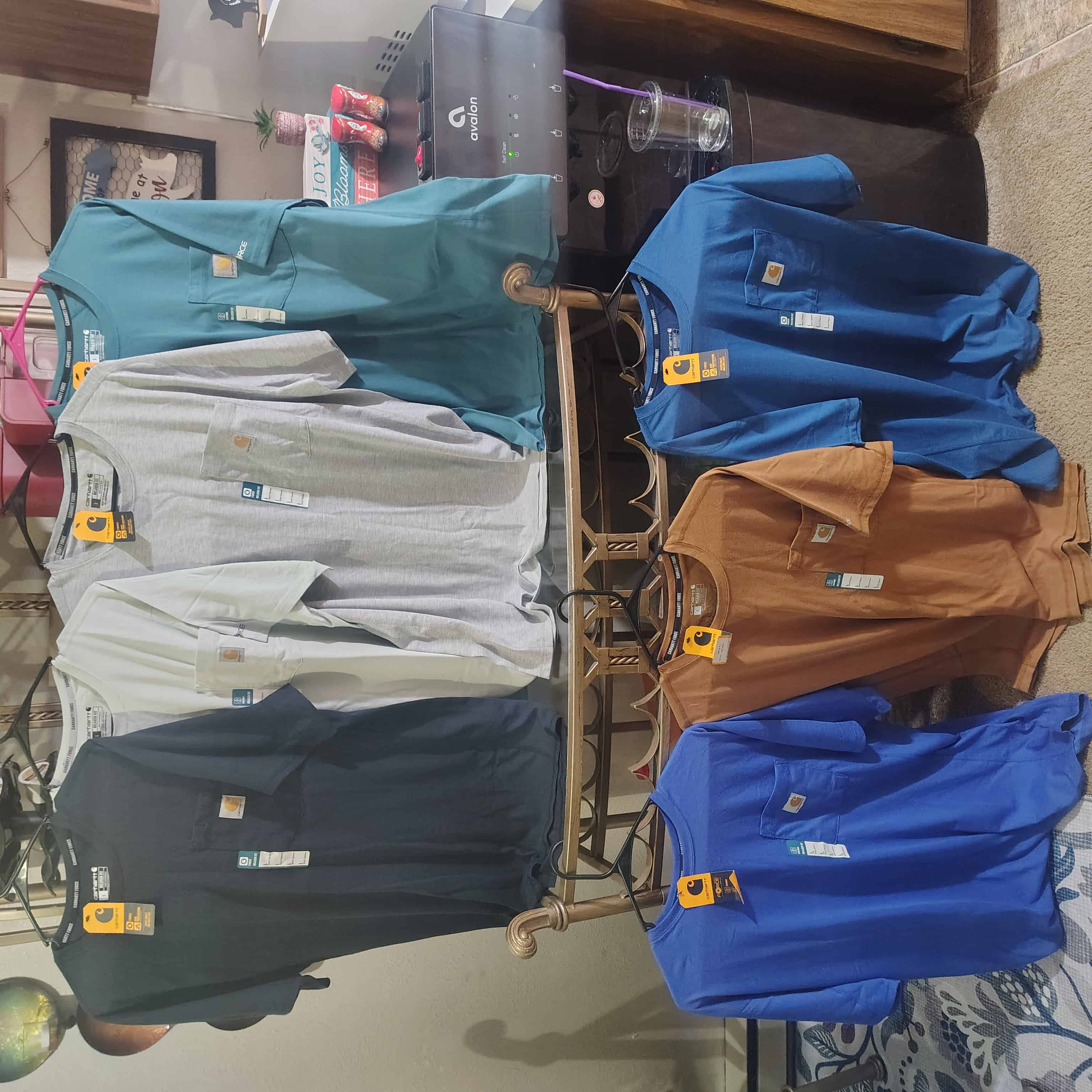 7 Size lg mens New Edition Carhartt Force light t-shirts