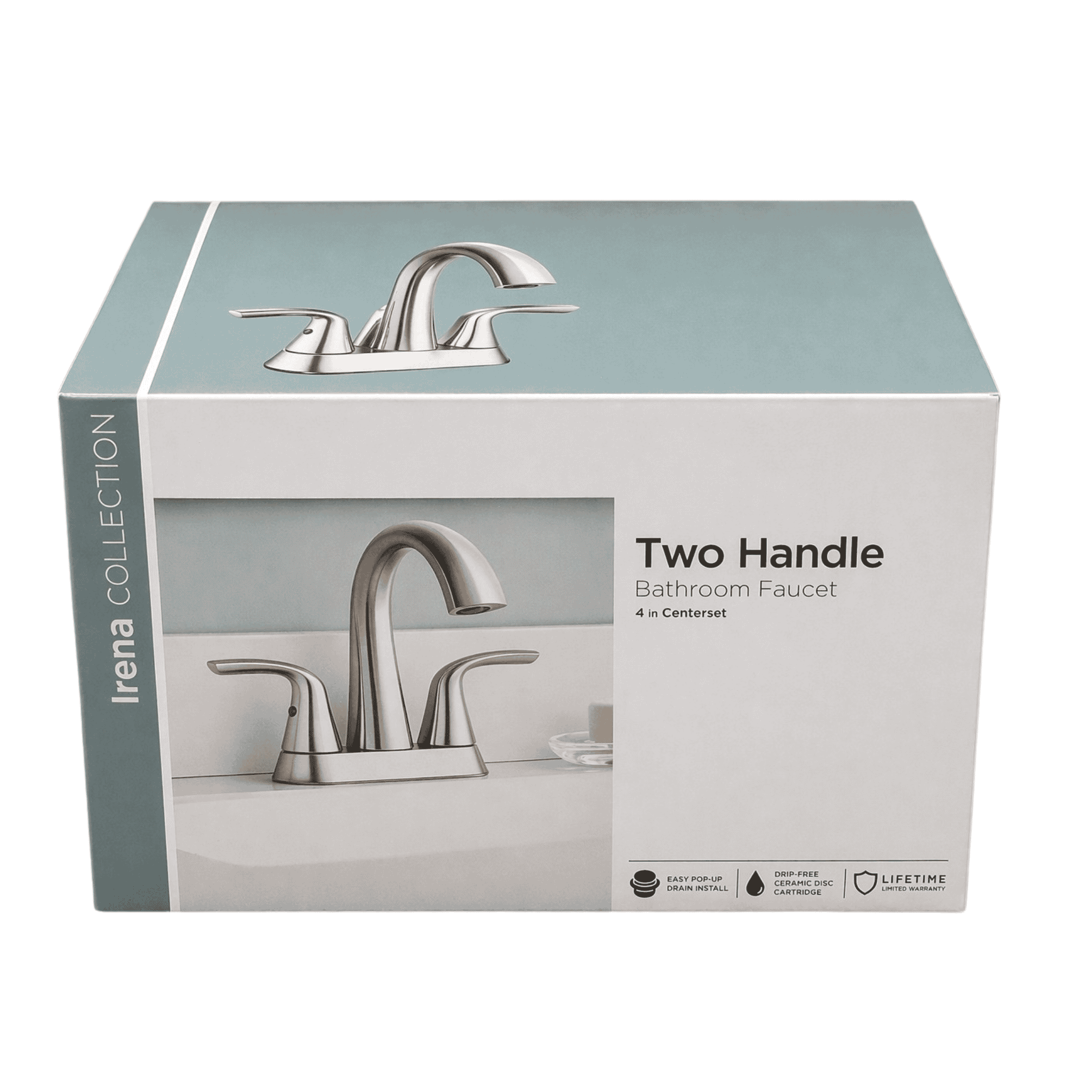 1008 089 153 4 in. Centerset 2-Handle Bathroom Faucet in Brushed Nickel