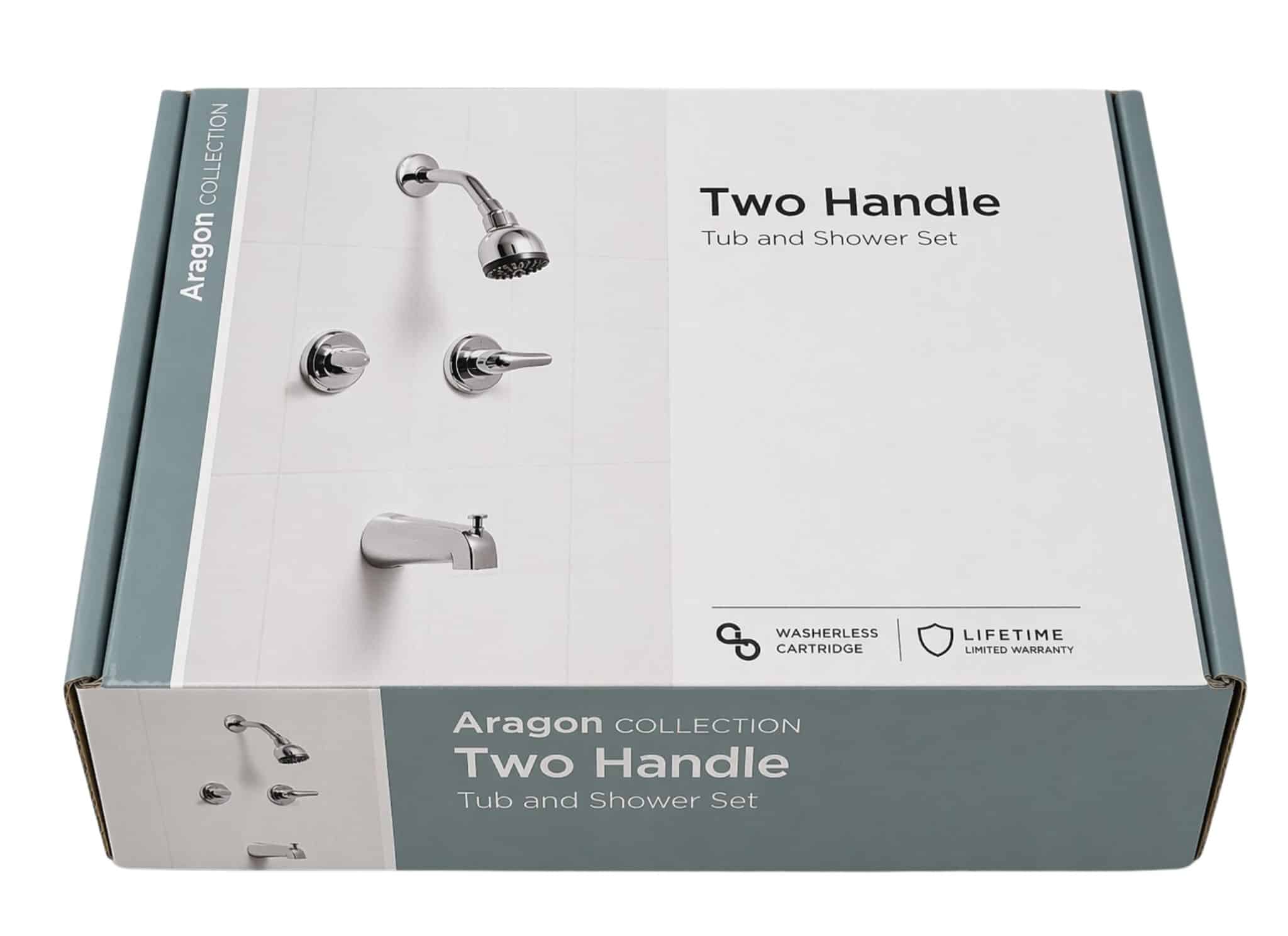 1002 910 927 Double Handle 1-Spray Tub and Shower Faucet 1.8 GPM in Chrome (Valve Included)