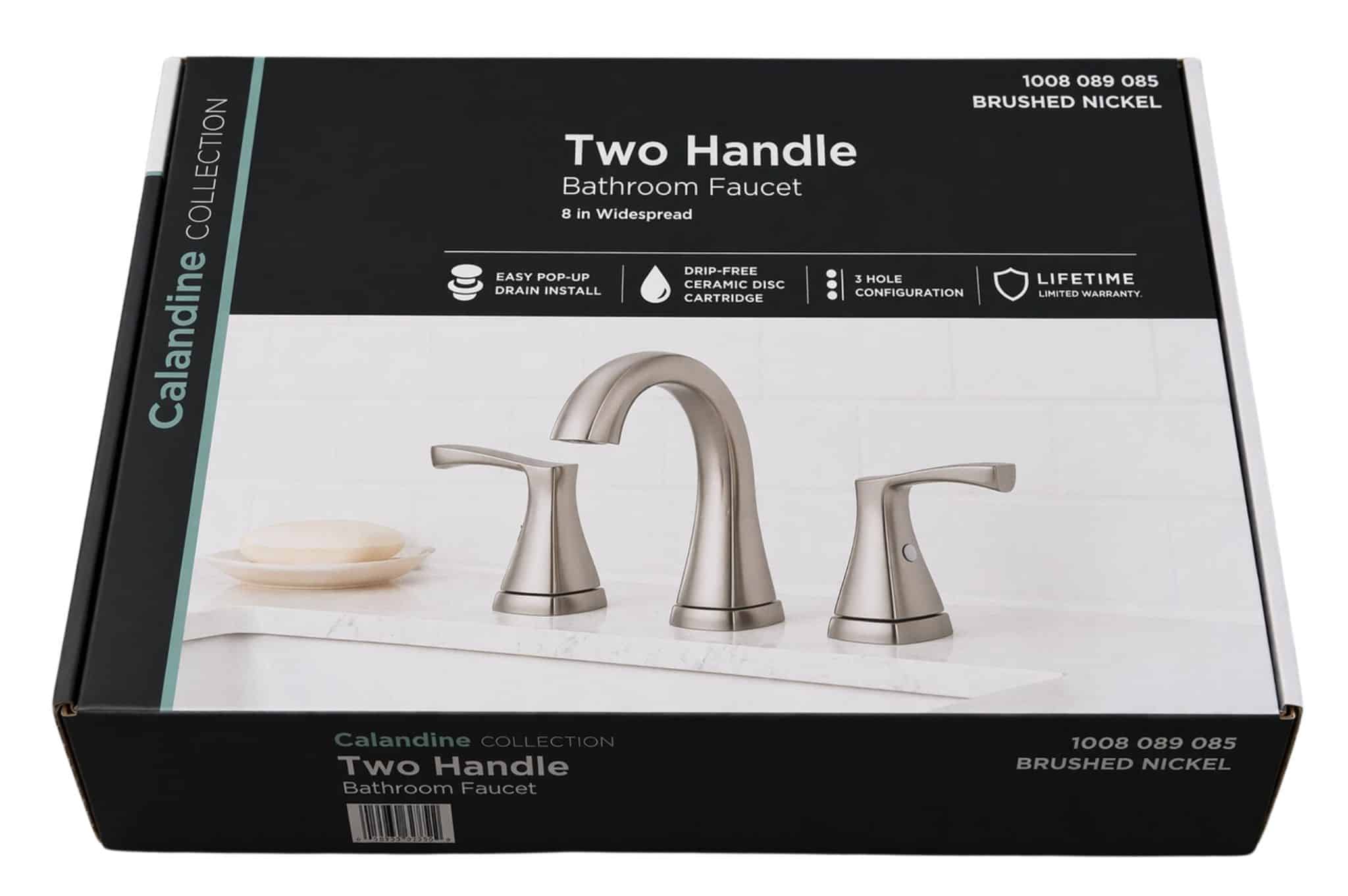 Glacier Bay (1008 089 085) Calandine 8 in. Widespread 2-Handle Bathroom Faucet in Brushed Nickel