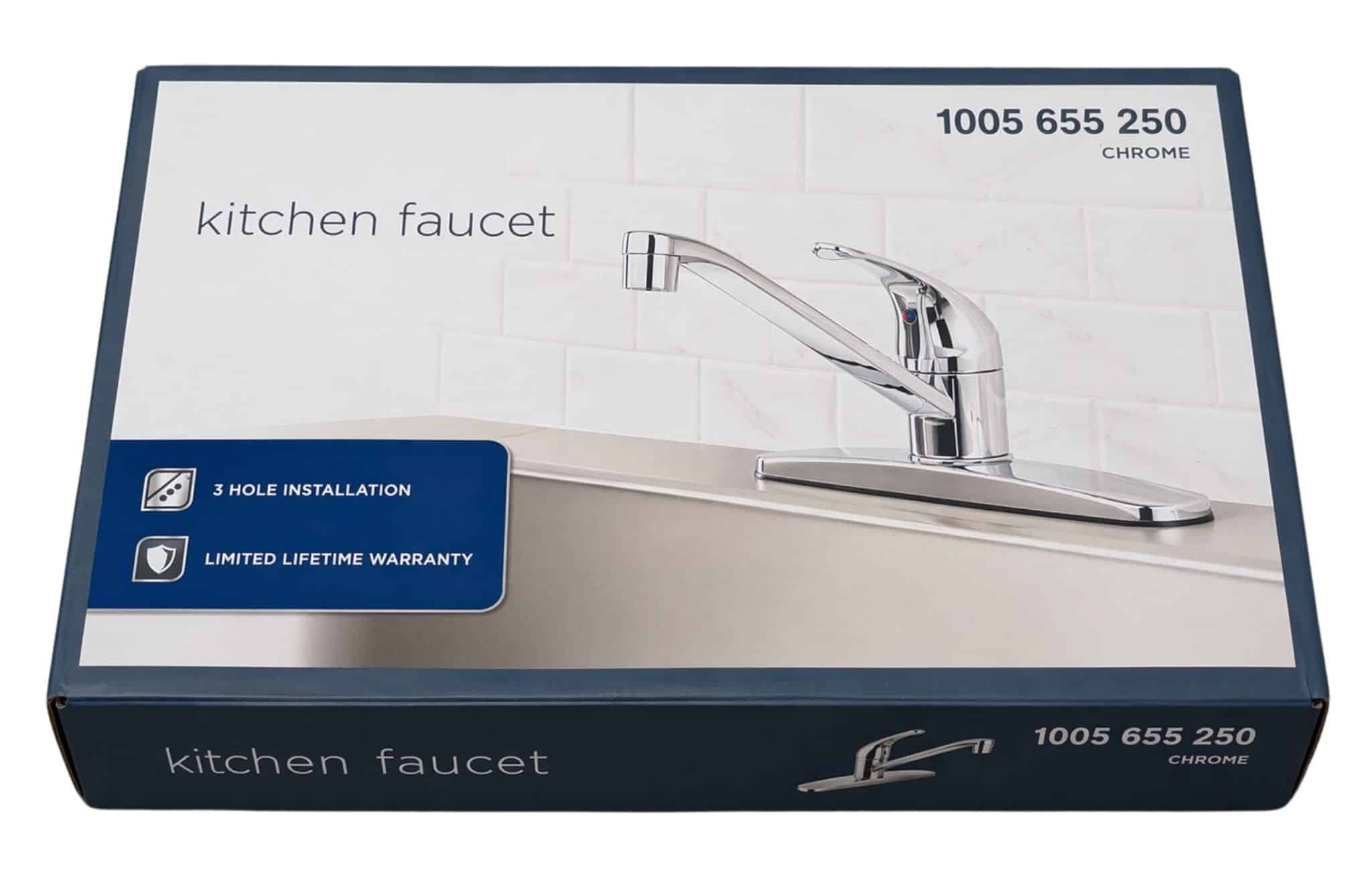 Glacier Bay 1005 655 250 Single-Handle Standard Kitchen Faucet in Chrome