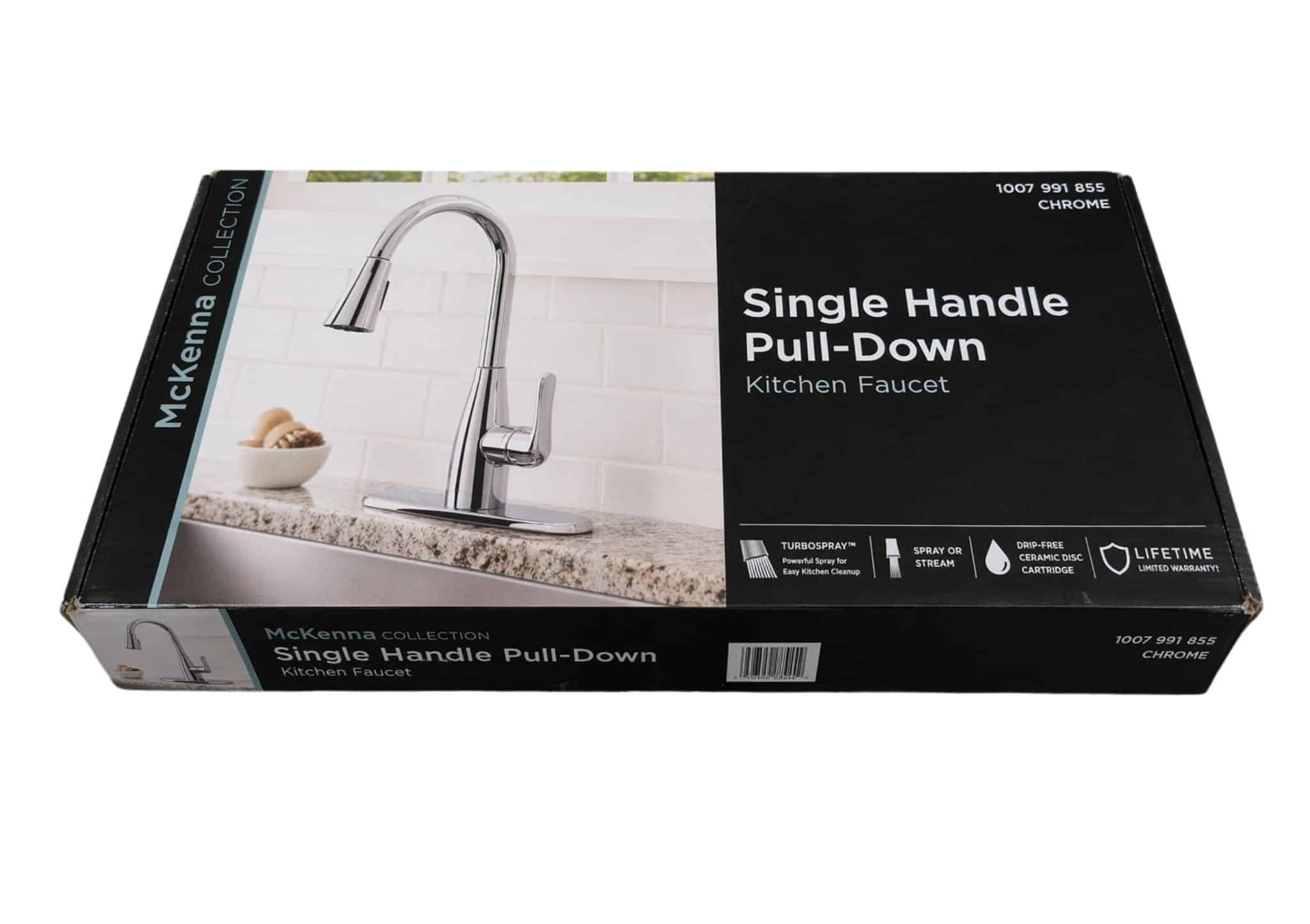 1007 991 855 Single-Handle Pull-Down Sprayer Kitchen Faucet in Chrome