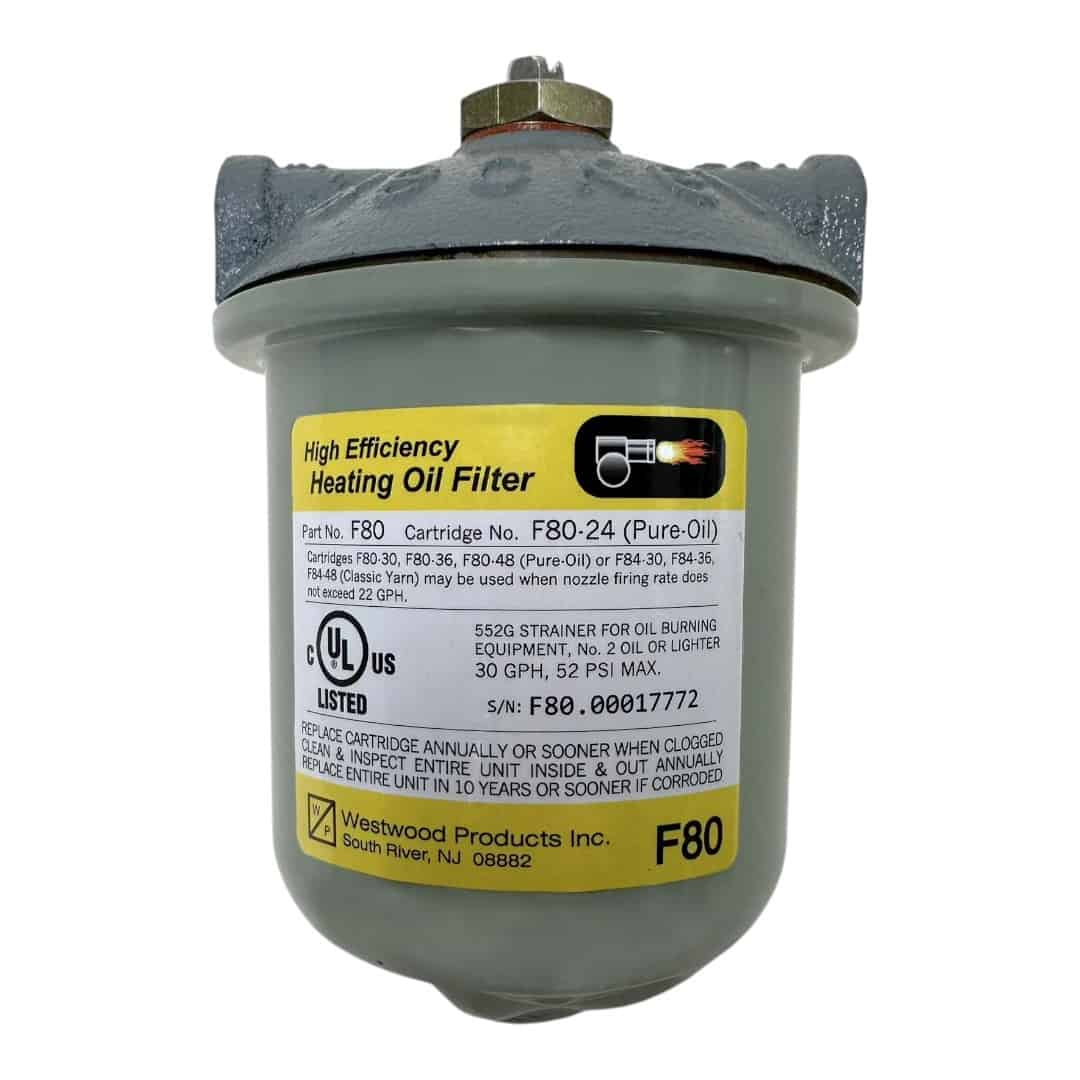 West Music F80 Westwood F80 High Capacity Oil Filter For Fulflo FB4 With White Pure Oil Filter