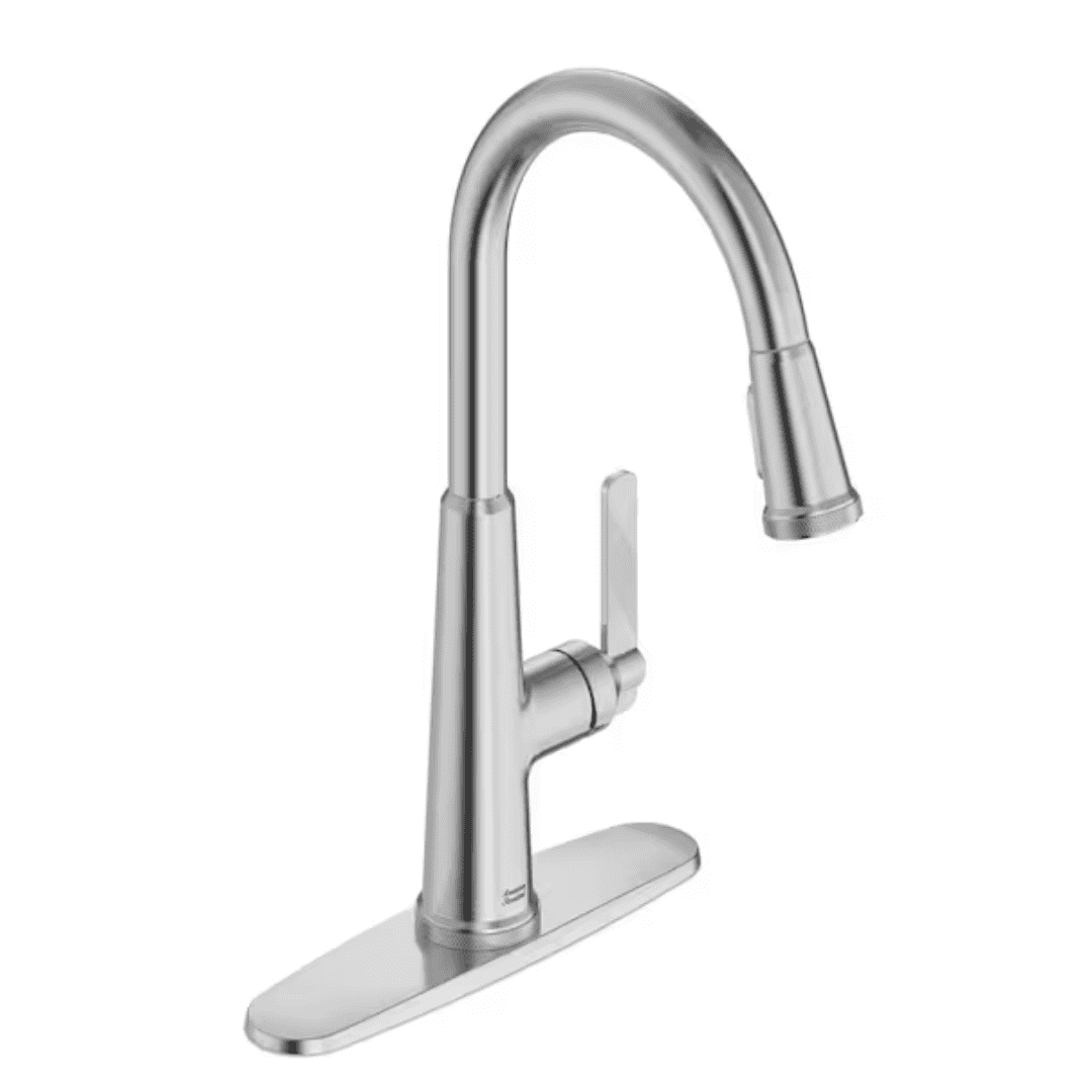 1057730750 Single-Handle Pull-Down Kitchen Faucet with Dual Spray in Stainless Steel