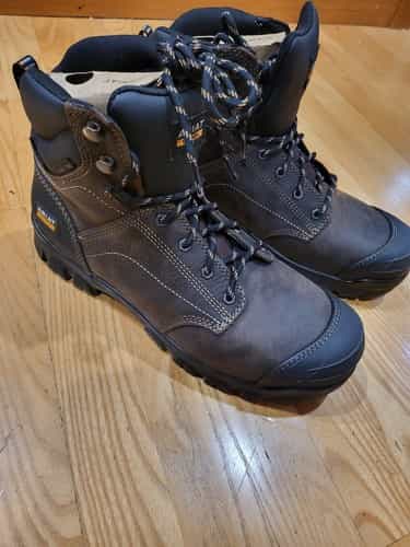 Ariat Treadfast 6” Womens 10.5 B Steel Toe Waterproof Work Boots Brown Safety