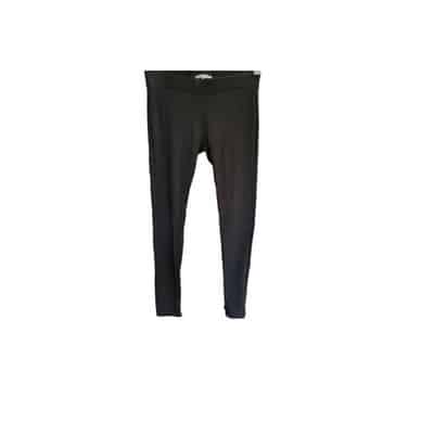Cabi Zip Side Ponte Ankle Leggings Black Casual Pants Med