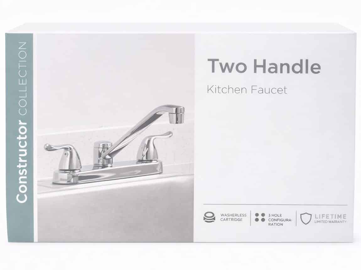 1002 974 577 2-Handle Standard Kitchen Faucet in Chrome