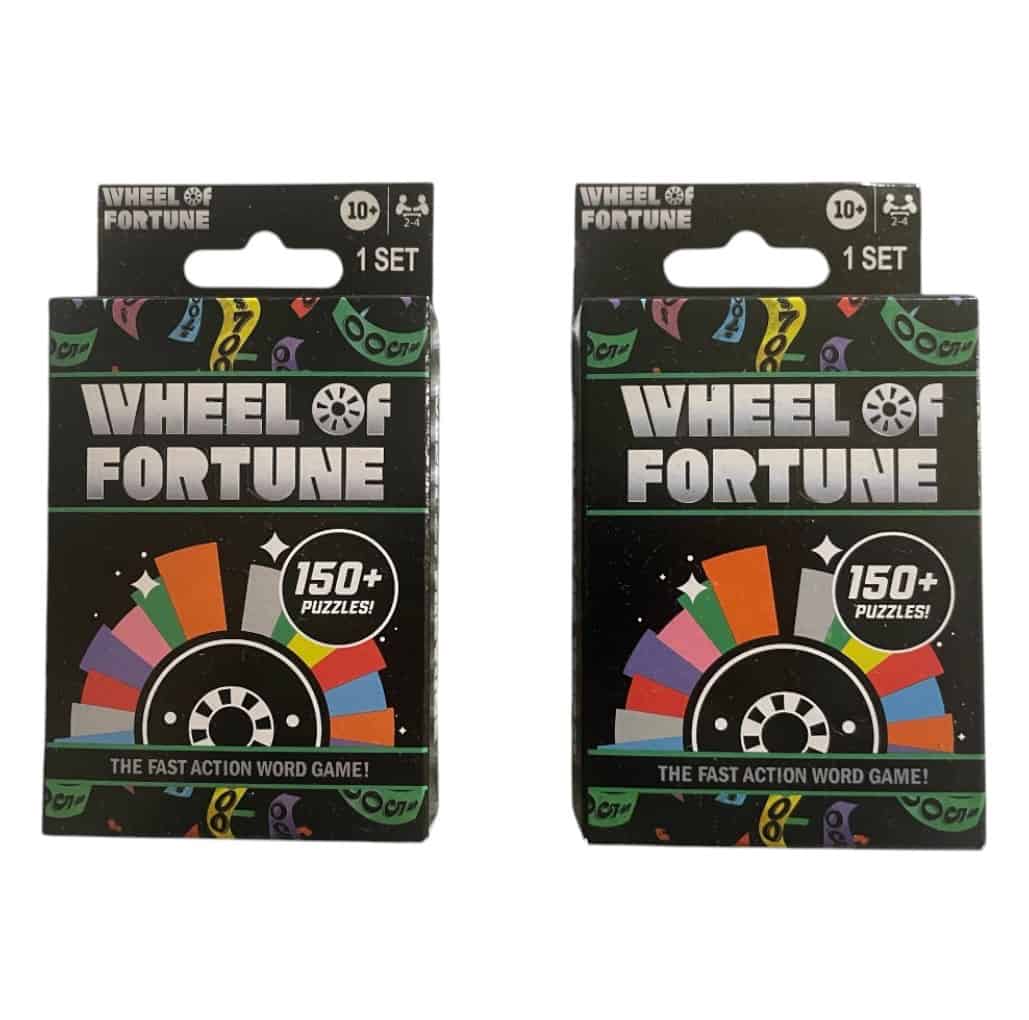 Wheel Of Fortune Mini Card Game 2-Pack