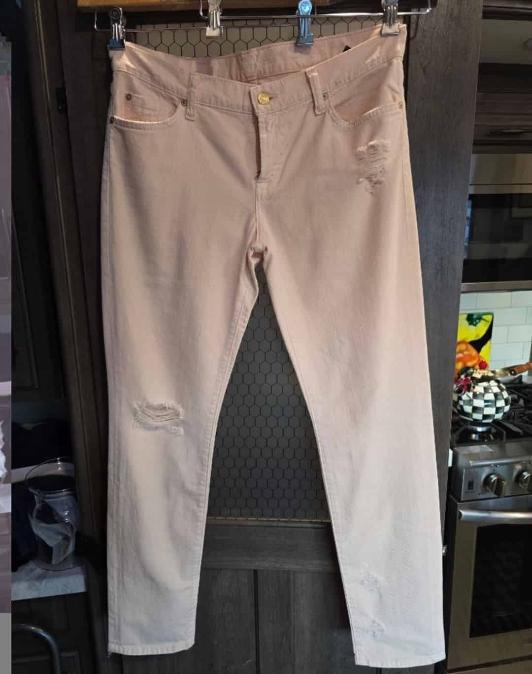 Women’s 7 For All Mankind Pink Denim Jeans Size 30 Never wor