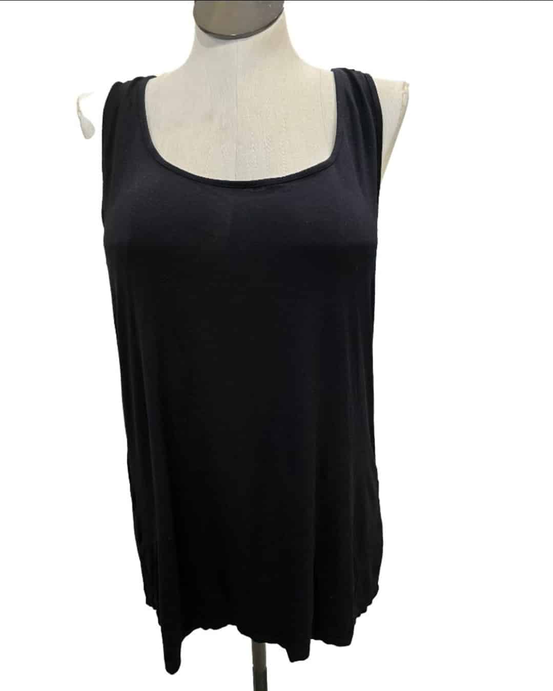 Women’s J.Jill Tank Top Black Size XL Rayon/Spandex.