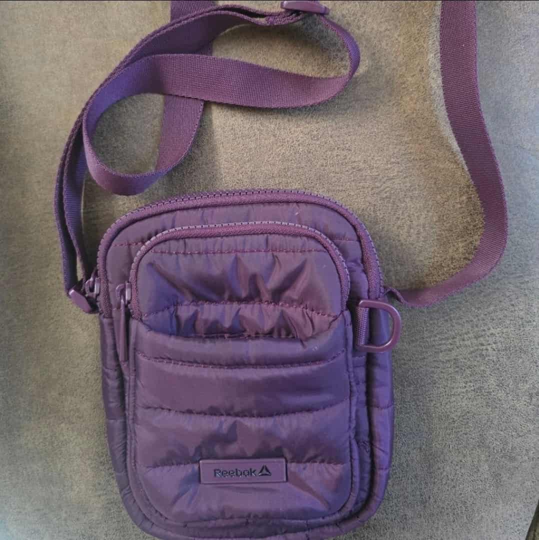 Women’s Reebok Purple Quilted Crossbody Bag One Size
