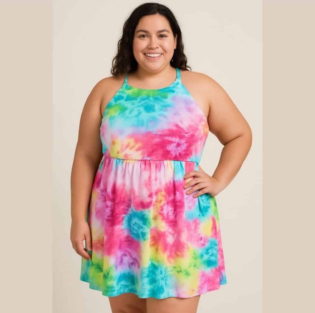 Women’s TORRID Multicolor Tie-Dye Dress Plus Size 1X